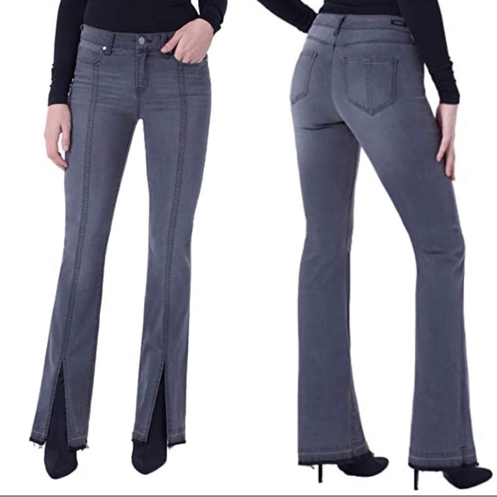 Liverpool The Bootcut Front Slit Black Fade Raw
Hem Jeans